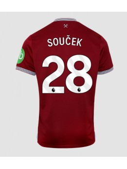 West Ham United Tomas Soucek #28 Replika Hemmakläder 2025-26 Kortärmad
